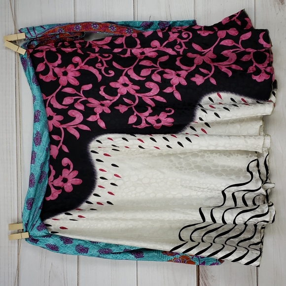 Darn Good Yarn Sari Silk Wrap Skirt Tea Regular - Picture 4 of 16